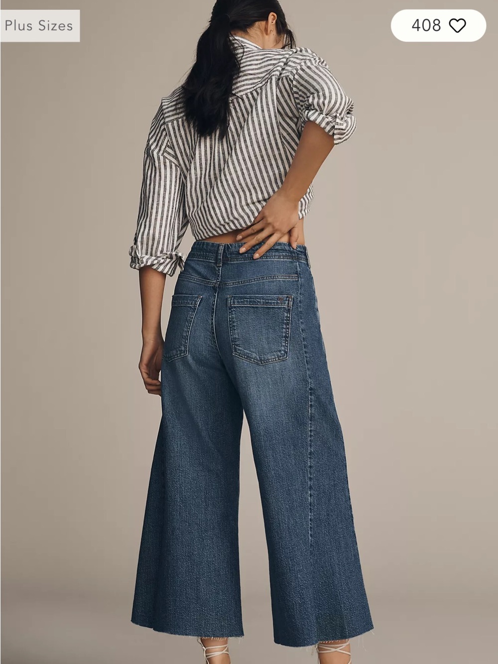 NWOT! Adi Crop Mid-Rise Flare Jeans by Pilcro - 18W - Picture 2 of 5